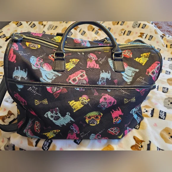Betsey Johnson Multicolor Pug Tote - Picture 2 of 5